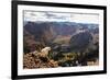 Mountain Goat Stands at the Edge of Bouldery Cliff at the Maroon Bells in Colorado-Kent Harvey-Framed Photographic Print