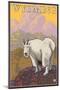 Mountain Goat, Wyoming-Lantern Press-Mounted Art Print