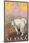 Mountain Goat, Yukon, Alaska-Lantern Press-Mounted Art Print