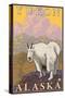 Mountain Goat, Yukon, Alaska-Lantern Press-Stretched Canvas