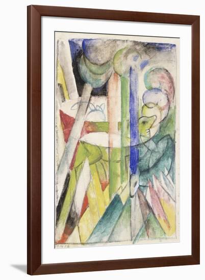 Mountain Goat-Franz Marc-Framed Giclee Print