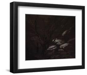 Mountain Gorges in Winter-Karl Blechen-Framed Premium Giclee Print