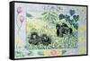 Mountain Gorillas (Month of March from a Calendar)-Vivika Alexander-Framed Stretched Canvas