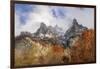 Mountain High Twin Rocks-Philippe Manguin-Framed Photographic Print