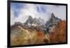 Mountain High Twin Rocks-Philippe Manguin-Framed Photographic Print