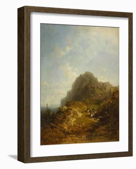 Mountain Hike-Carl Spitzweg-Framed Giclee Print