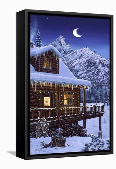 Mountain Home Christmas-Jeff Tift-Framed Stretched Canvas