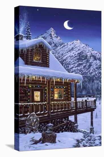 Mountain Home Christmas-Jeff Tift-Stretched Canvas