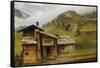 Mountain House-Albert Bierstadt-Framed Stretched Canvas