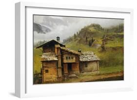 Mountain House-Albert Bierstadt-Framed Giclee Print