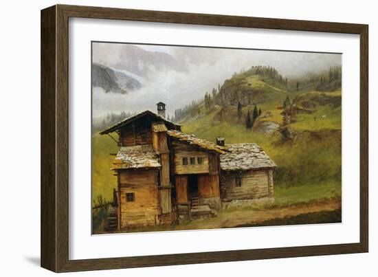 Mountain House-Albert Bierstadt-Framed Giclee Print