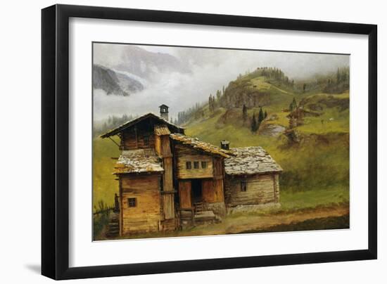 Mountain House-Albert Bierstadt-Framed Giclee Print