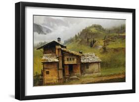 Mountain House-Albert Bierstadt-Framed Giclee Print