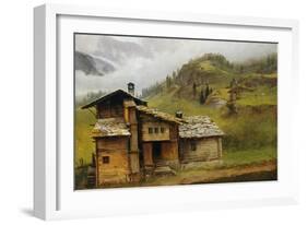 Mountain House-Albert Bierstadt-Framed Giclee Print