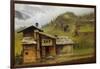 Mountain House-Albert Bierstadt-Framed Giclee Print