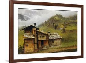 Mountain House-Albert Bierstadt-Framed Premium Giclee Print