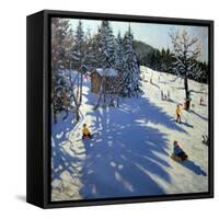 Mountain Hut, Morzine-Andrew Macara-Framed Stretched Canvas