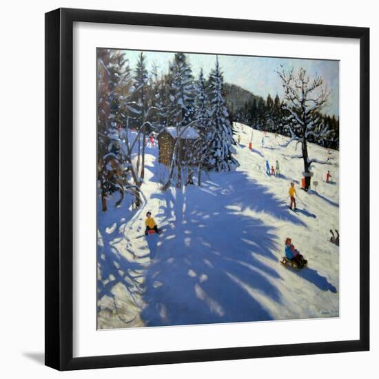 Mountain Hut, Morzine-Andrew Macara-Framed Premium Giclee Print