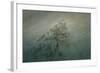 Mountain in the fog. Oil on canvas.-Caspar David Friedrich-Framed Giclee Print