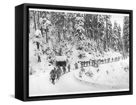 Mountain Infantrymen in the Vosges, 1918-Jacques Moreau-Framed Stretched Canvas