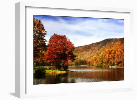 Mountain Lake Autumn-Alan Hausenflock-Framed Photographic Print