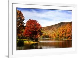 Mountain Lake Autumn-Alan Hausenflock-Framed Photographic Print