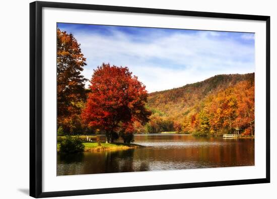 Mountain Lake Autumn-Alan Hausenflock-Framed Photographic Print