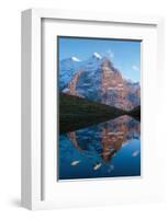 Mountain Lake In The Rockies-null-Framed Art Print