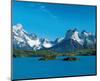 Mountain Lake Patagonia-null-Mounted Art Print