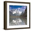 Mountain Lake Reflection-null-Framed Art Print