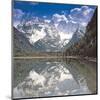 Mountain Lake Reflection-null-Mounted Art Print