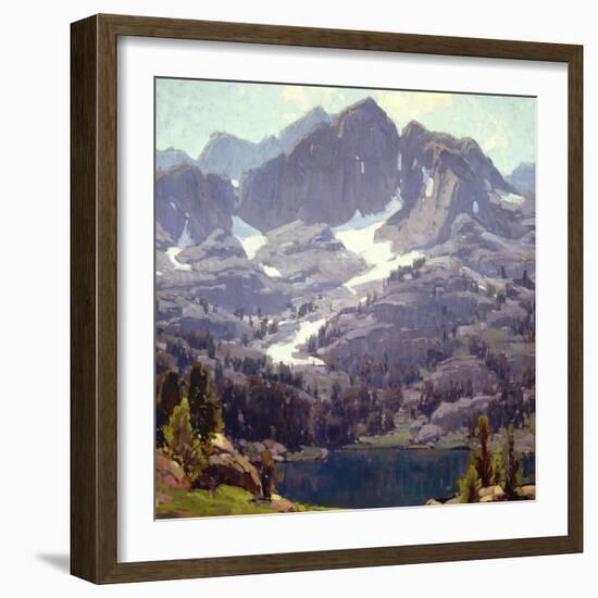 Mountain Lake Sierras-Edgar Payne-Framed Art Print