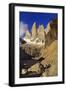 Mountain Lake, Tierra Del Fuego, Torres Del Paine National Park, Chile-Nick Wood-Framed Photographic Print