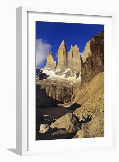 Mountain Lake, Tierra Del Fuego, Torres Del Paine National Park, Chile-Nick Wood-Framed Photographic Print