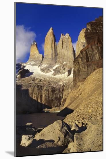 Mountain Lake, Tierra Del Fuego, Torres Del Paine National Park, Chile-Nick Wood-Mounted Photographic Print