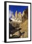 Mountain Lake, Tierra Del Fuego, Torres Del Paine National Park, Chile-Nick Wood-Framed Photographic Print