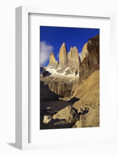 Mountain Lake, Tierra Del Fuego, Torres Del Paine National Park, Chile-Nick Wood-Framed Photographic Print