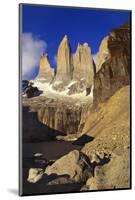 Mountain Lake, Tierra Del Fuego, Torres Del Paine National Park, Chile-Nick Wood-Mounted Photographic Print