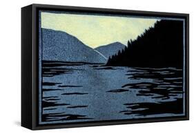 Mountain Lake-Frank Redlinger-Framed Stretched Canvas