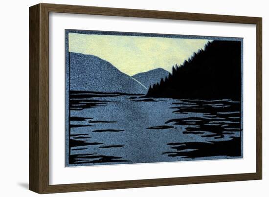 Mountain Lake-Frank Redlinger-Framed Art Print