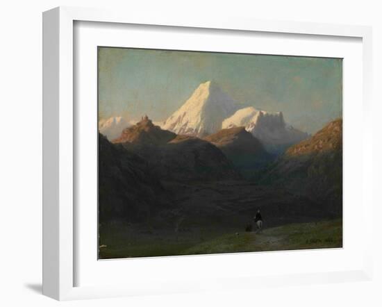 Mountain Landscape, 1868-Lev Felixovich Lagorio-Framed Giclee Print