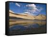 Mountain Landscape and Small Body of Water in the Wakhan Valley, Tajikistan, Central Asia, Asia-Michael Runkel-Framed Stretched Canvas