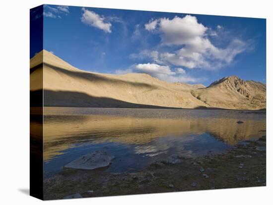 Mountain Landscape and Small Body of Water in the Wakhan Valley, Tajikistan, Central Asia, Asia-Michael Runkel-Stretched Canvas