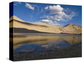 Mountain Landscape and Small Body of Water in the Wakhan Valley, Tajikistan, Central Asia, Asia-Michael Runkel-Stretched Canvas