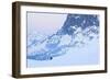 Mountain Landscape Around Lac Gentau In Winter. Pyrenees National Park. Aquitaine. France-Oscar Dominguez-Framed Photographic Print