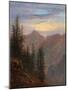 Mountain Landscape at Dusk), 19Th Century (Oil on Canvas)-Karl Gustav Carus-Mounted Giclee Print