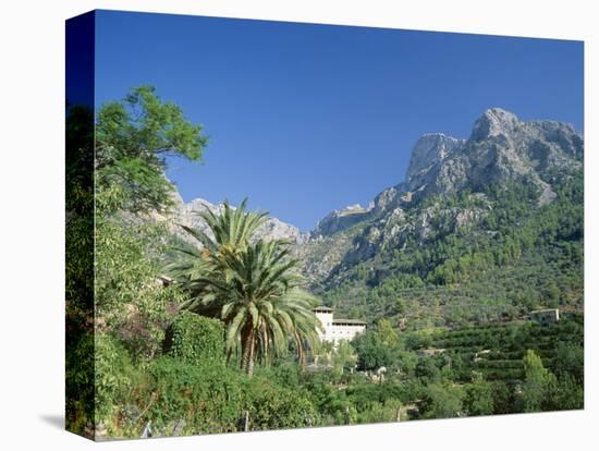 Mountain Landscape, Biniaraix, Near Soller, Majorca (Mallorca), Balearic Islands, Spain-Ruth Tomlinson-Stretched Canvas