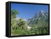 Mountain Landscape, Biniaraix, Near Soller, Majorca (Mallorca), Balearic Islands, Spain-Ruth Tomlinson-Framed Stretched Canvas