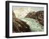 Mountain Landscape, Glacier and the Gorner Breithorn-null-Framed Giclee Print