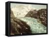 Mountain Landscape, Glacier and the Gorner Breithorn-null-Framed Stretched Canvas